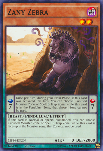 Zany Zebra - MP16-EN209 Common Unlimited