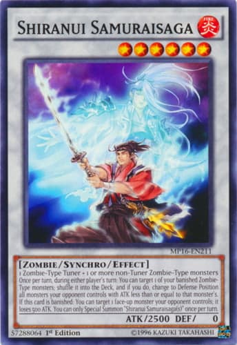 Shiranui Samuraisaga - MP16-EN211 Common 1st Edition