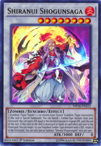 Shiranui Shogunsaga - MP16-EN212 Ultra Rare 1st Edition