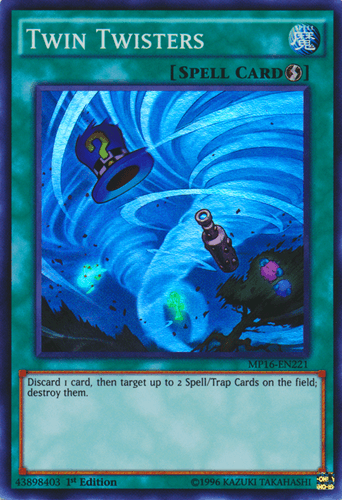 Twin Twisters - MP16-EN221 Super Rare Unlimited