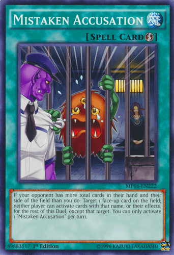Mistaken Accusation - MP16-EN222 Common 1st Edition