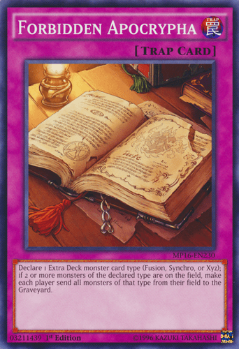 Forbidden Apocrypha - MP16-EN230 Common 1st Edition