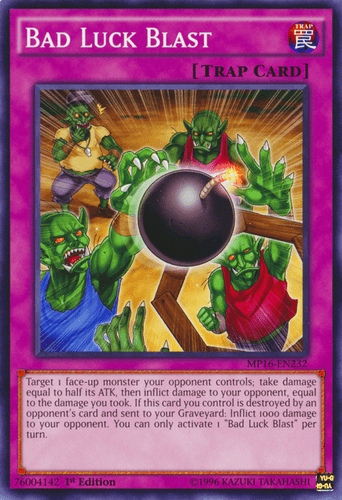 Bad Luck Blast - MP16-EN232 Common 1st Edition