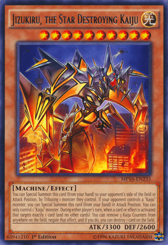 Jizukiru, the Star Destroying Kaiju - MP16-EN235 Rare Unlimited