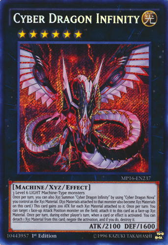 Cyber Dragon Infinity - MP16-EN237 Secret Rare 1st Edition