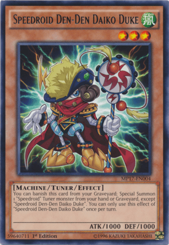 Speedroid Den-Den Daiko Duke - MP17-EN004 Rare 1st Edition