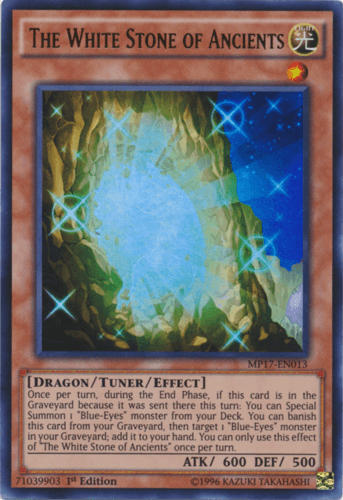 The White Stone of Ancients - MP17-EN013 Ultra Rare 1st Edition