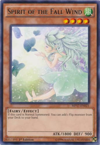 Spirit of the Fall Wind - MP17-EN021 Rare 1st Edition