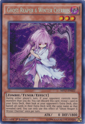 Ghost Reaper & Winter Cherries - MP17-EN022 Secret Rare 1st Edition