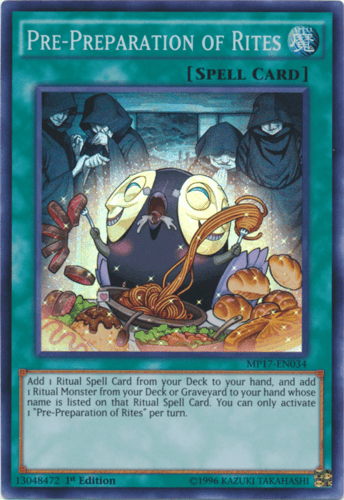Pre-Preparation of Rites - MP17-EN034 Super Rare 1st Edition