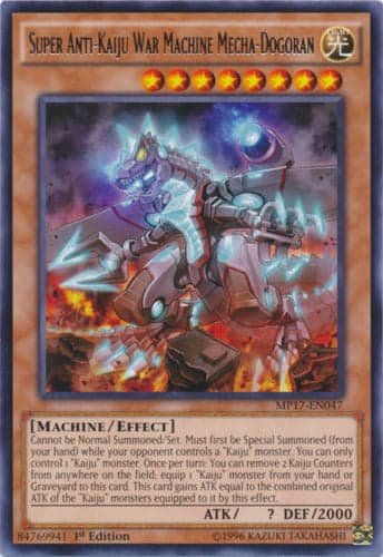 Super Anti-Kaiju War Machine Mecha-Dogoran - MP17-EN047 Rare 1st Edition