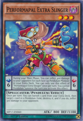 Performapal Extra Slinger - MP17-EN060 Common 1st Edition
