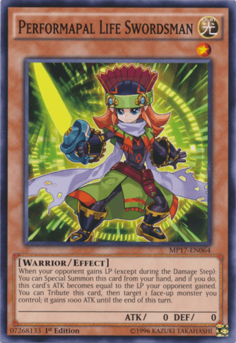 Performapal Life Swordsman - MP17-EN064 Common 1st Edition