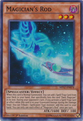 Magician's Rod - MP17-EN074 Super Rare 1st Edition