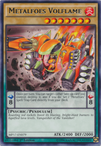 Metalfoes Volflame - MP17-EN079 Rare 1st Edition