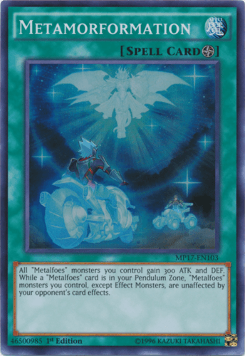 Metamorformation - MP17-EN103 Super Rare 1st Edition