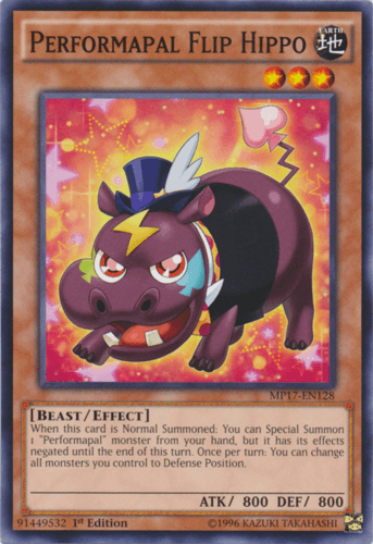 Performapal Flip Hippo - MP17-EN128 Common 1st Edition