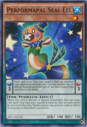 Performapal Seal Eel - MP17-EN129 Common 1st Edition