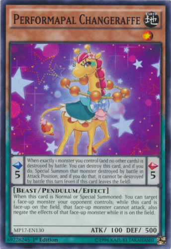 Performapal Changeraffe - MP17-EN130 Common 1st Edition