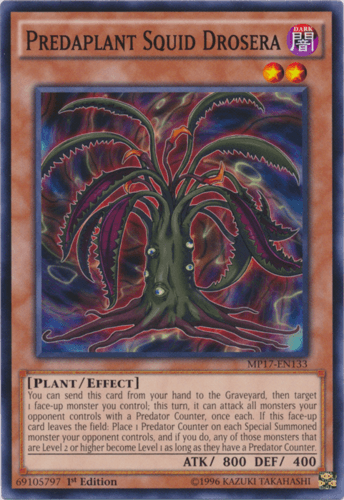 Predaplant Squid Drosera - MP17-EN133 Common 1st Edition