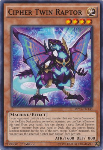 Cipher Twin Raptor - MP17-EN135 Common 1st Edition