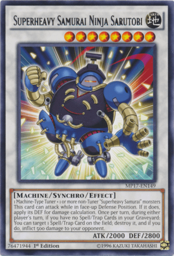 Superheavy Samurai Ninja Sarutobi - MP17-EN149 Rare 1st Edition