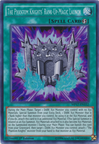 The Phantom Knights' Rank-Up-Magic Launch - MP17-EN152 Super Rare 1st Edition