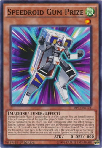 Speedroid Gum Prize - MP17-EN175 Common 1st Edition