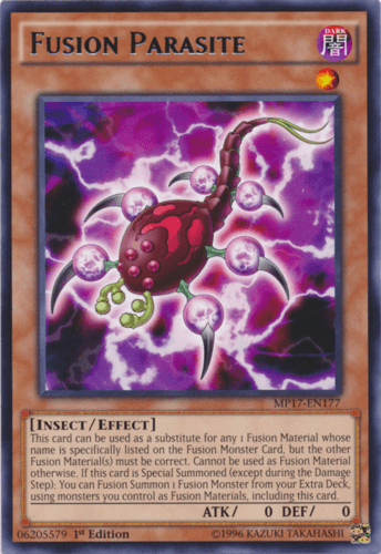 Fusion Parasite - MP17-EN177 Rare 1st Edition