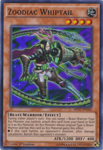 Zoodiac Whiptail - MP17-EN183 Super Rare 1st Edition