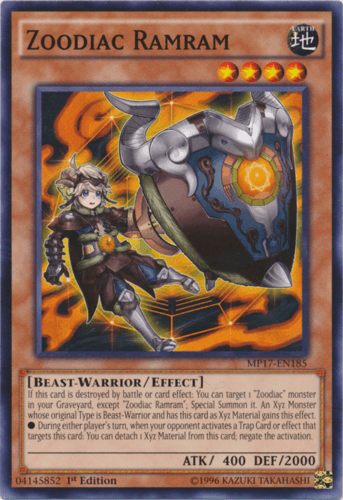 Zoodiac Ramram - MP17-EN185 Common 1st Edition