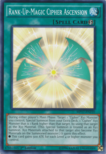 Rank-Up-Magic Cipher Ascension - MP17-EN210 Common 1st Edition