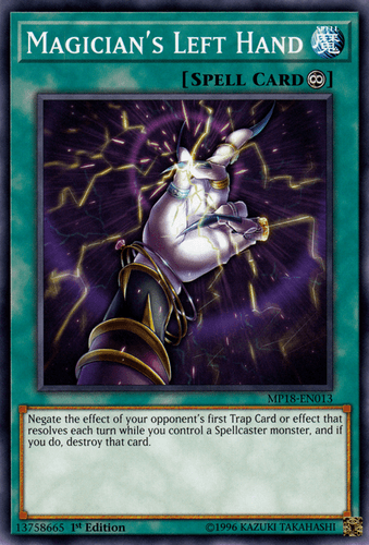 Magician's Left Hand - MP18-EN013 Common 1st Edition