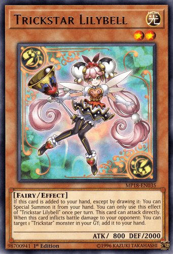 Trickstar Lilybell - MP18-EN035 Rare 1st Edition