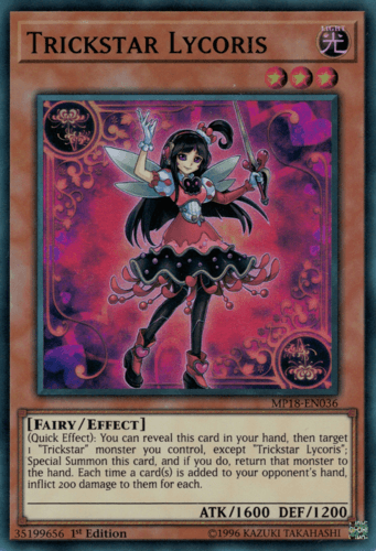 Trickstar Lycoris - MP18-EN036 Super Rare 1st Edition