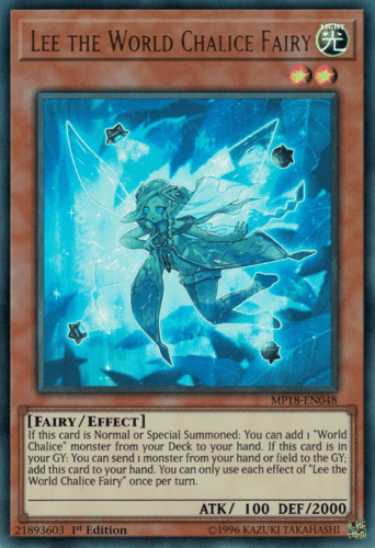 Lee the World Chalice Fairy - MP18-EN048 Ultra Rare 1st Edition