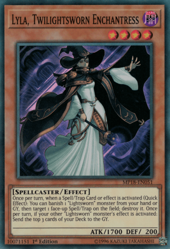 Lyla, Twilightsworn Enchantress - MP18-EN051 Super Rare 1st Edition