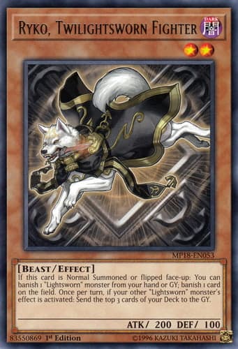Ryko, Twilightsworn Fighter - MP18-EN053 Rare 1st Edition