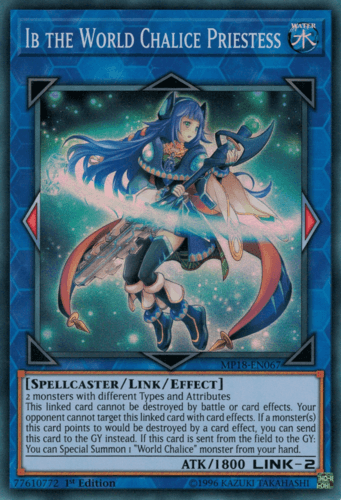 Ib the World Chalice Priestess - MP18-EN067 Super Rare 1st Edition