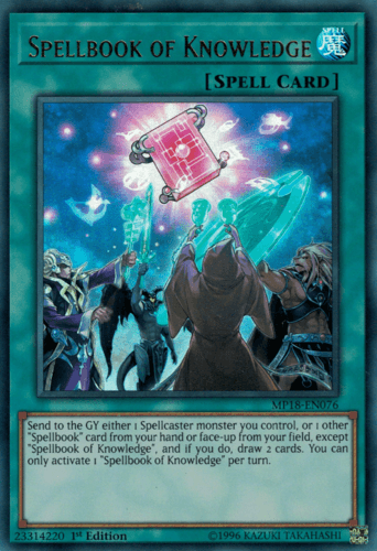 Spellbook of Knowledge - MP18-EN076 Ultra Rare 1st Edition