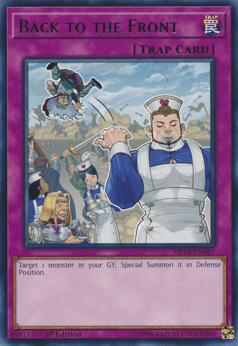 Back to the Front - MP18-EN087 Rare 1st Edition