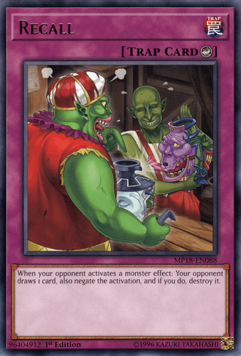 Recall - MP18-EN088 Rare 1st Edition