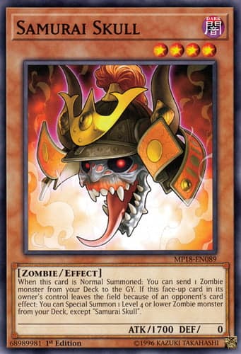 Samurai Skull - MP18-EN089 Common 1st Edition