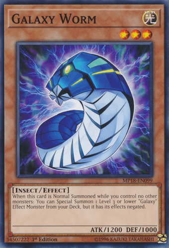 Galaxy Worm - MP18-EN099 Common 1st Edition