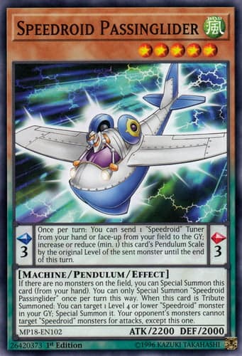 Speedroid Passinglider - MP18-EN102 Common 1st Edition