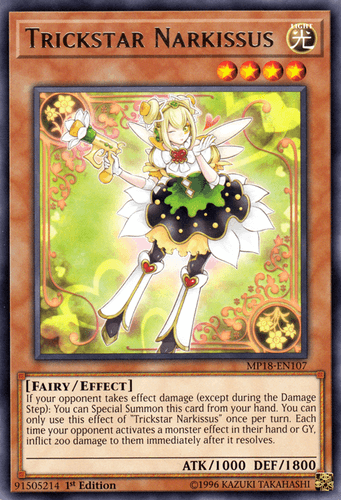 Trickstar Narkissus - MP18-EN107 Rare 1st Edition