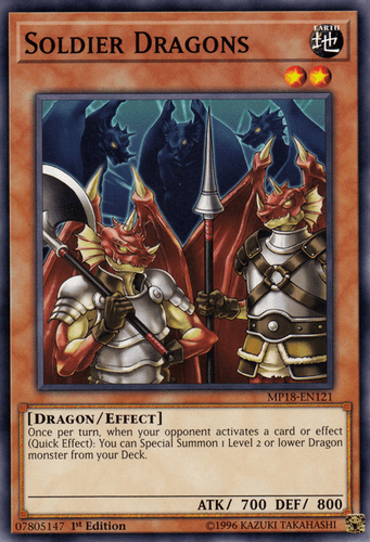 Soldier Dragons - MP18-EN121 Common 1st Edition