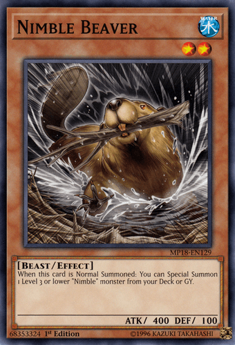 Nimble Beaver - MP18-EN129 Short Print 1st Edition