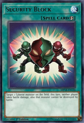 Security Block - MP18-EN136 Rare 1st Edition