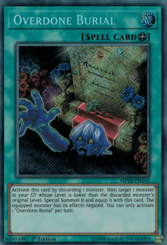 Overdone Burial - MP18-EN143 Secret Rare 1st Edition